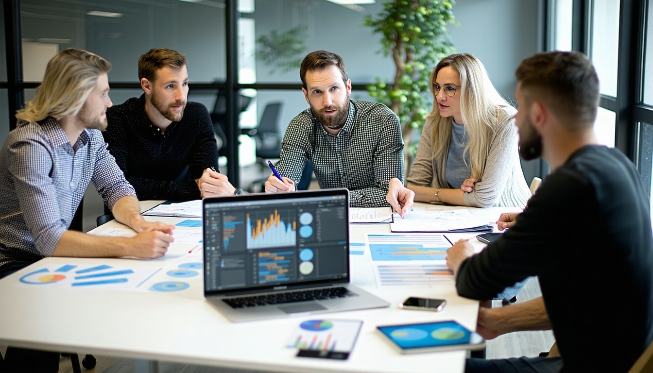 Team strategizing workflow improvements